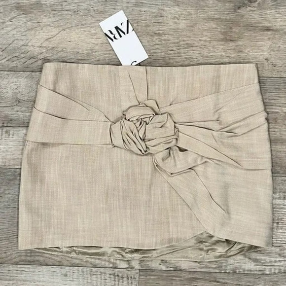 ZARA BLOGGER FAVE!!! Rustic Mini Skirt NWT - Picture 15 of 16